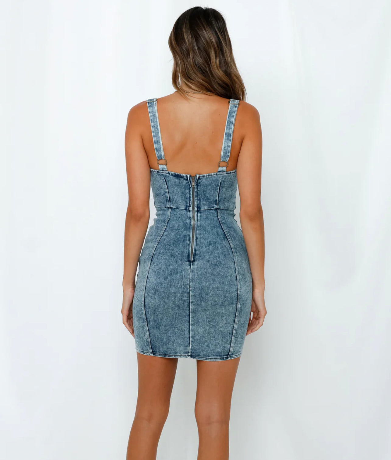 Denim Allure Bodycon Mini Dress