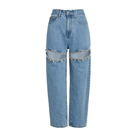 The Raina High-Waisted Denim Pants