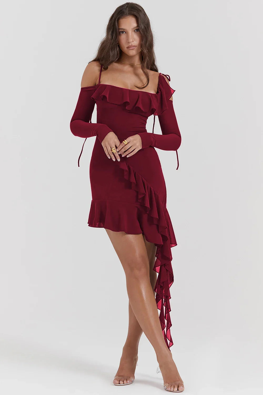 Eleanora Ruched Mini Dress