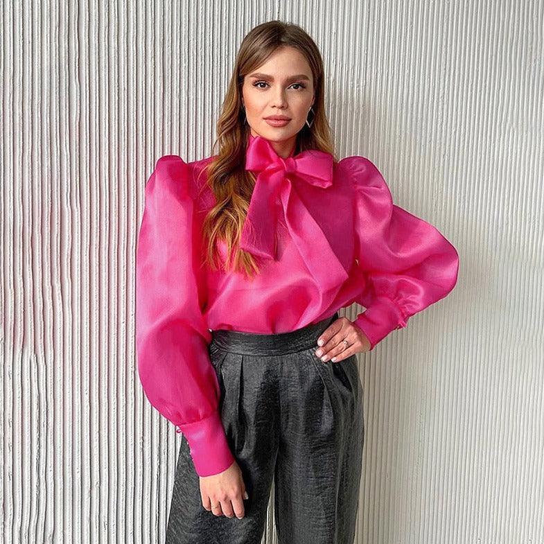 Love Potion Organza Long Sleeve Blouse