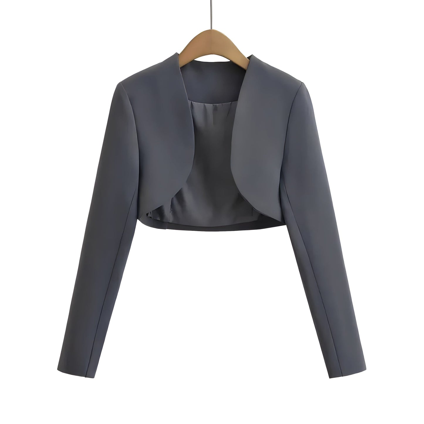 The Vivienne Long Sleeve Cropped Blazer - Multiple Colors