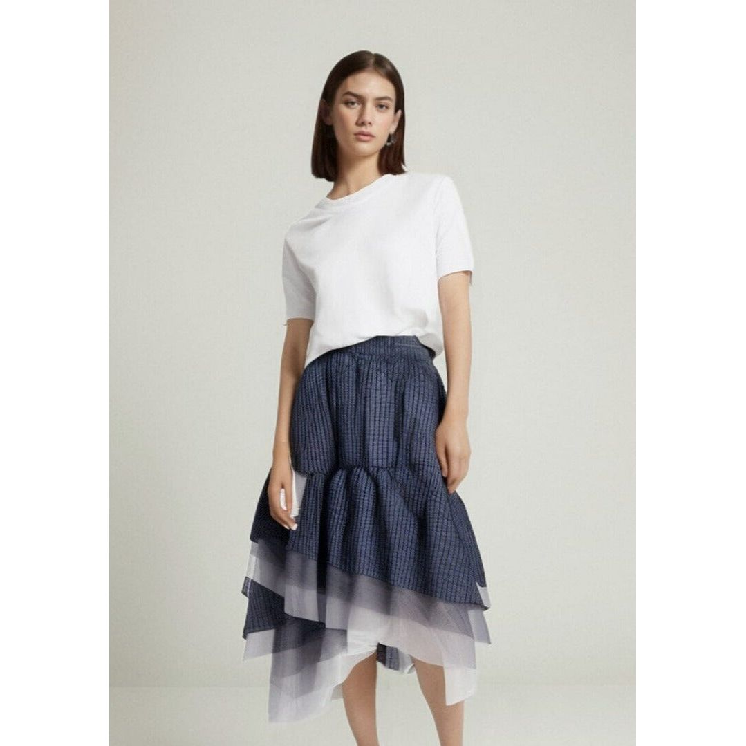 The Sawyer Asymmetrical Midi Skirt - Multiple Colors