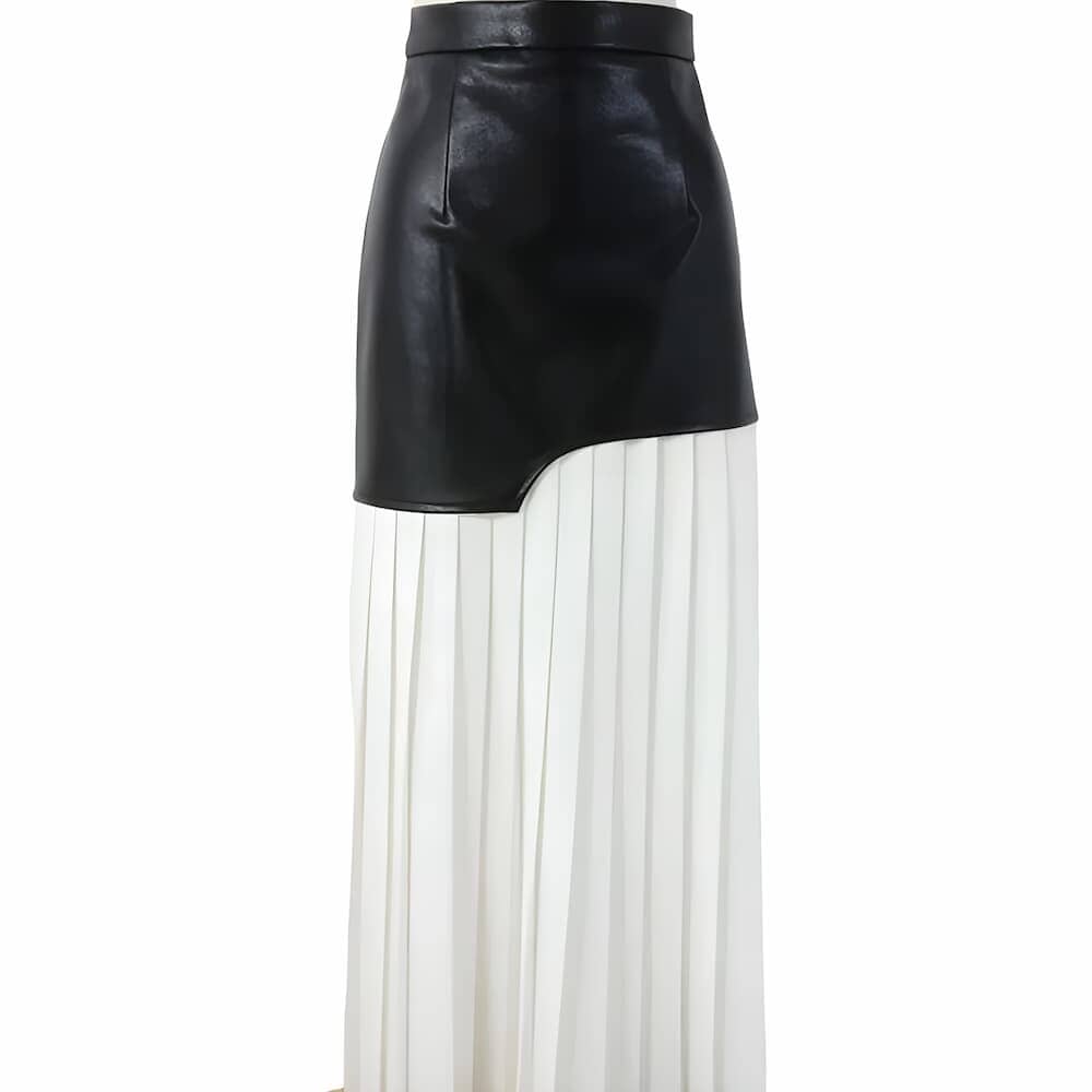 The Adaline High-Waisted Patchwork Skirt - Multiple Colors