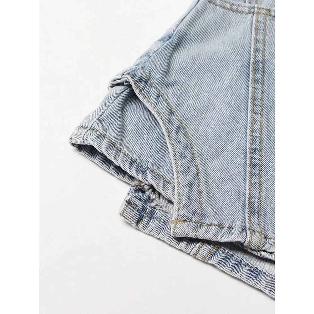 The Shelby High Waist Denim Shorts  - Multiple Colors