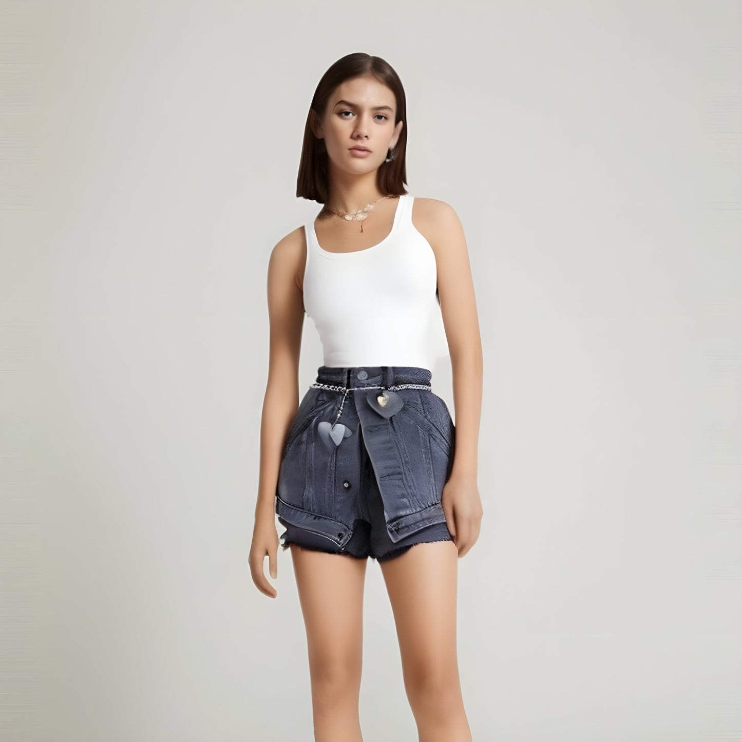 The Graciana High Waist Denim Shorts