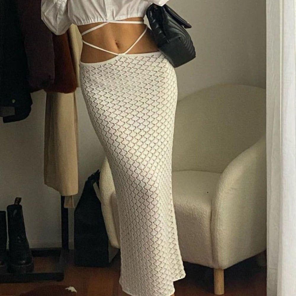 Couture du Jour Knitted Long Skirt