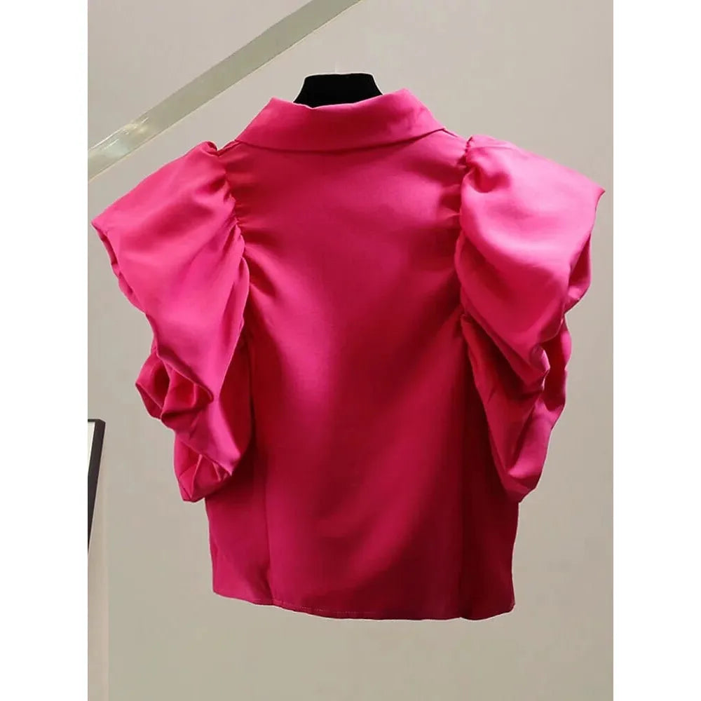 The Mavis Short Sleeve Blouse - Multiple Colors