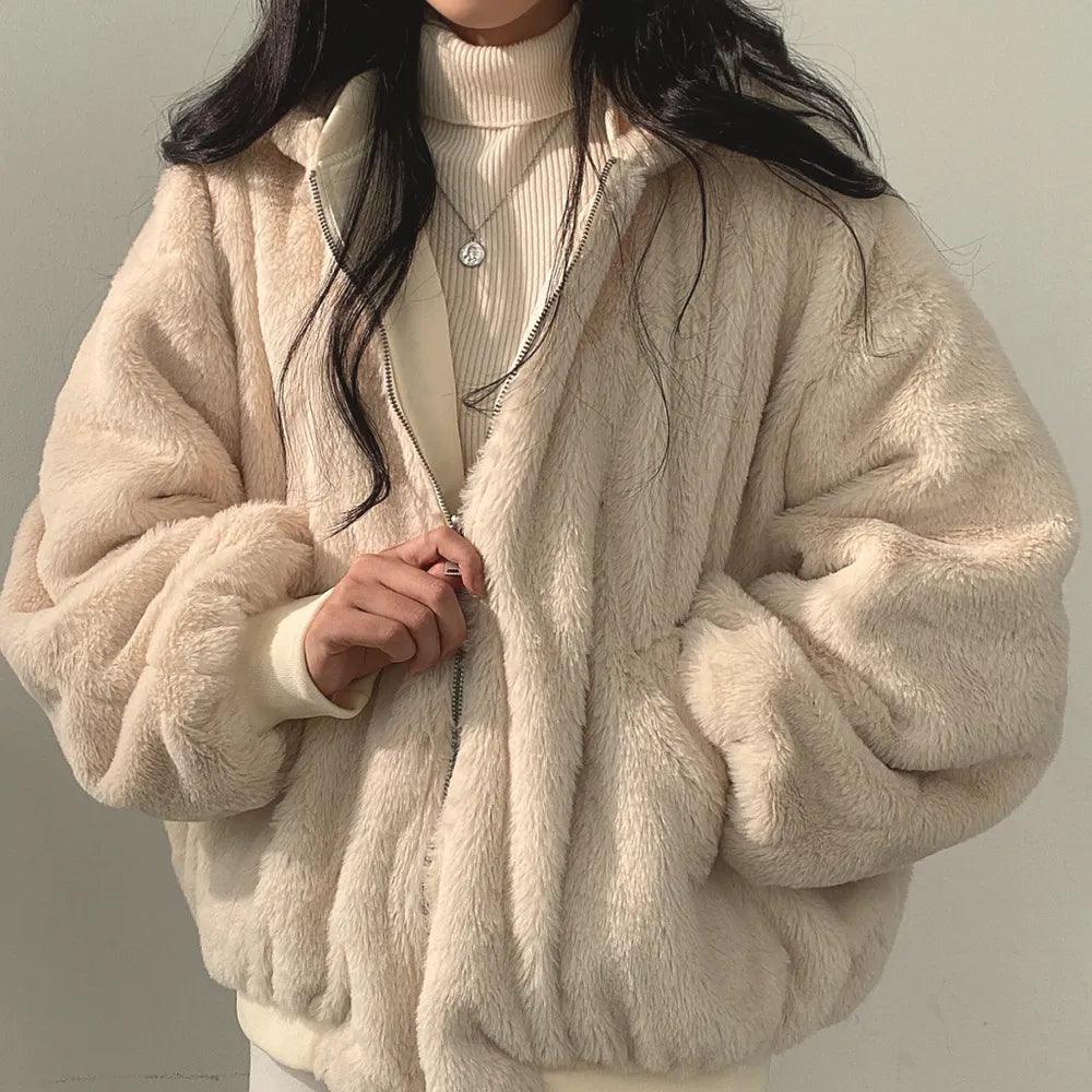 Cozy Impression Oversized Double Sided Jacket