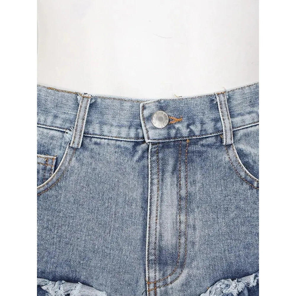 The Parade High Waist Denim Shorts