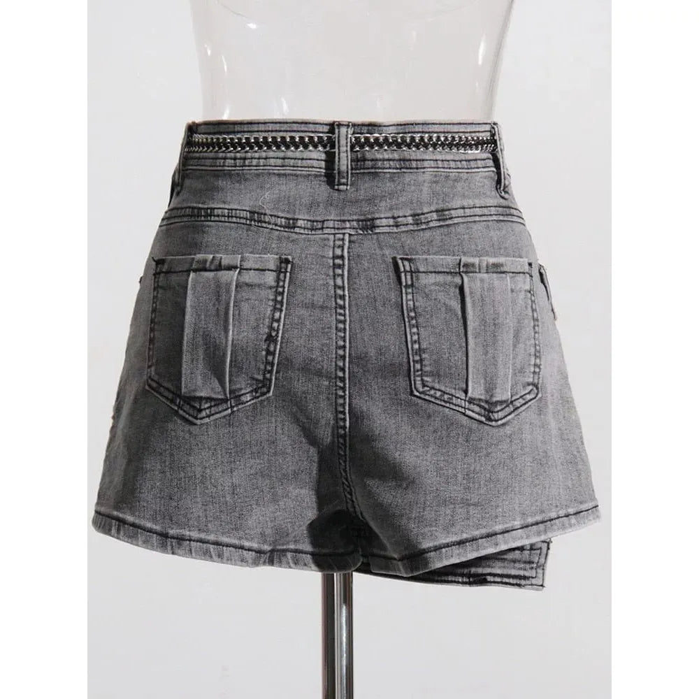 The Roxie High Waist Denim Shorts