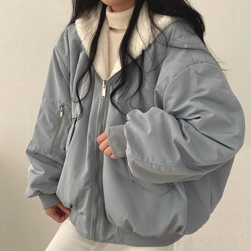 Cozy Impression Oversized Double Sided Jacket