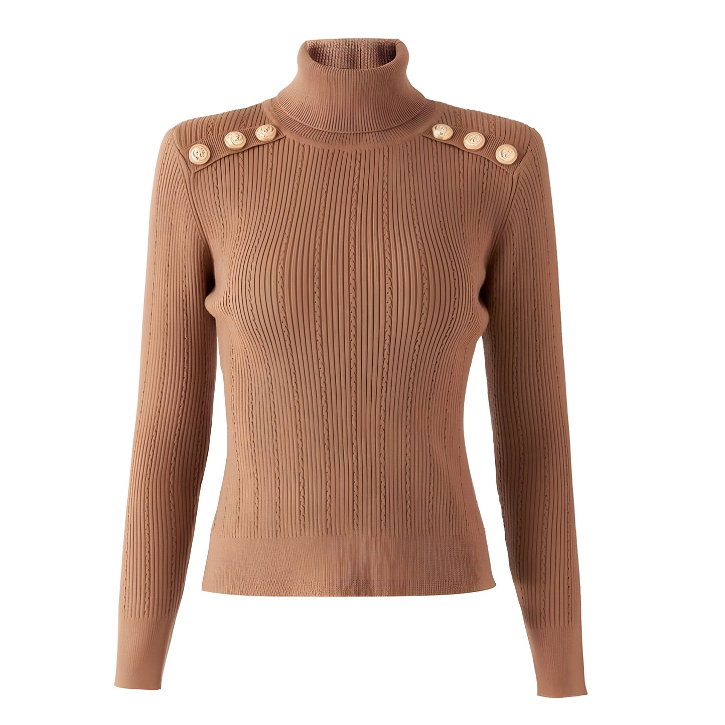 The Leighton Long Sleeve Knitted Turtleneck - Multiple Colors