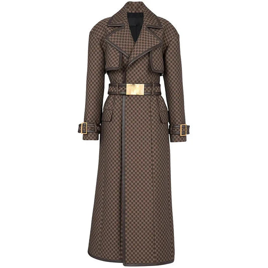 The Acantha Jacquard Trench Coat