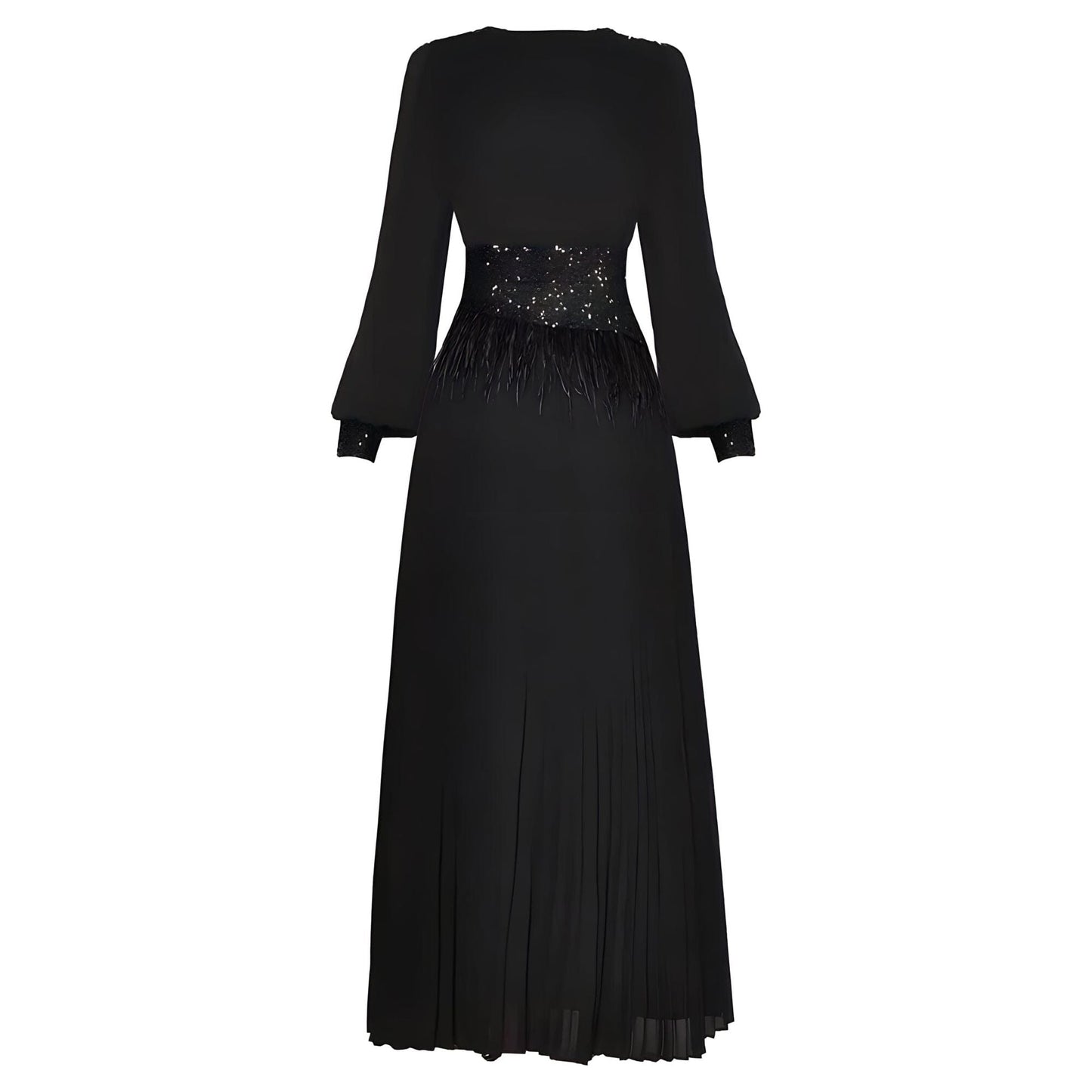 The Philippa Pleated Sequin Dress