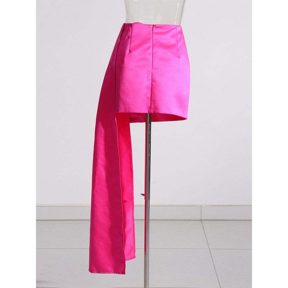 The Luxe High Waist Appliqued Skirt - Multiple Colors