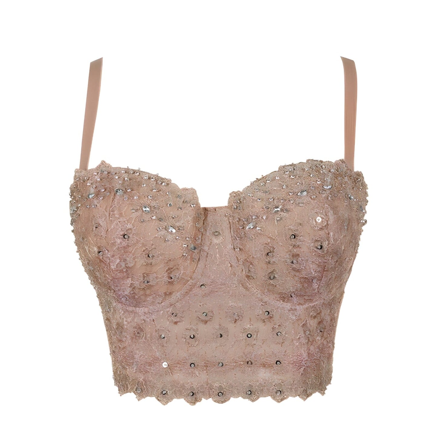 The Ayanna Crop Top Rhinestone Camisole - Multiple Colors