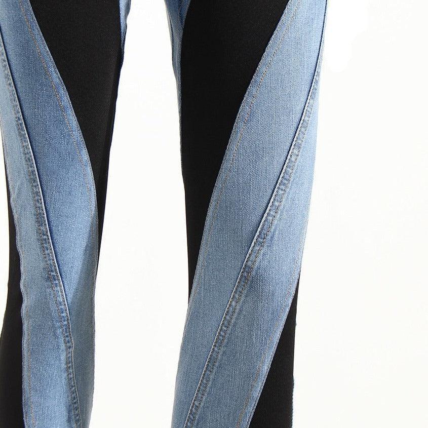 Epic Girl Two-Tone High Waist Jeans