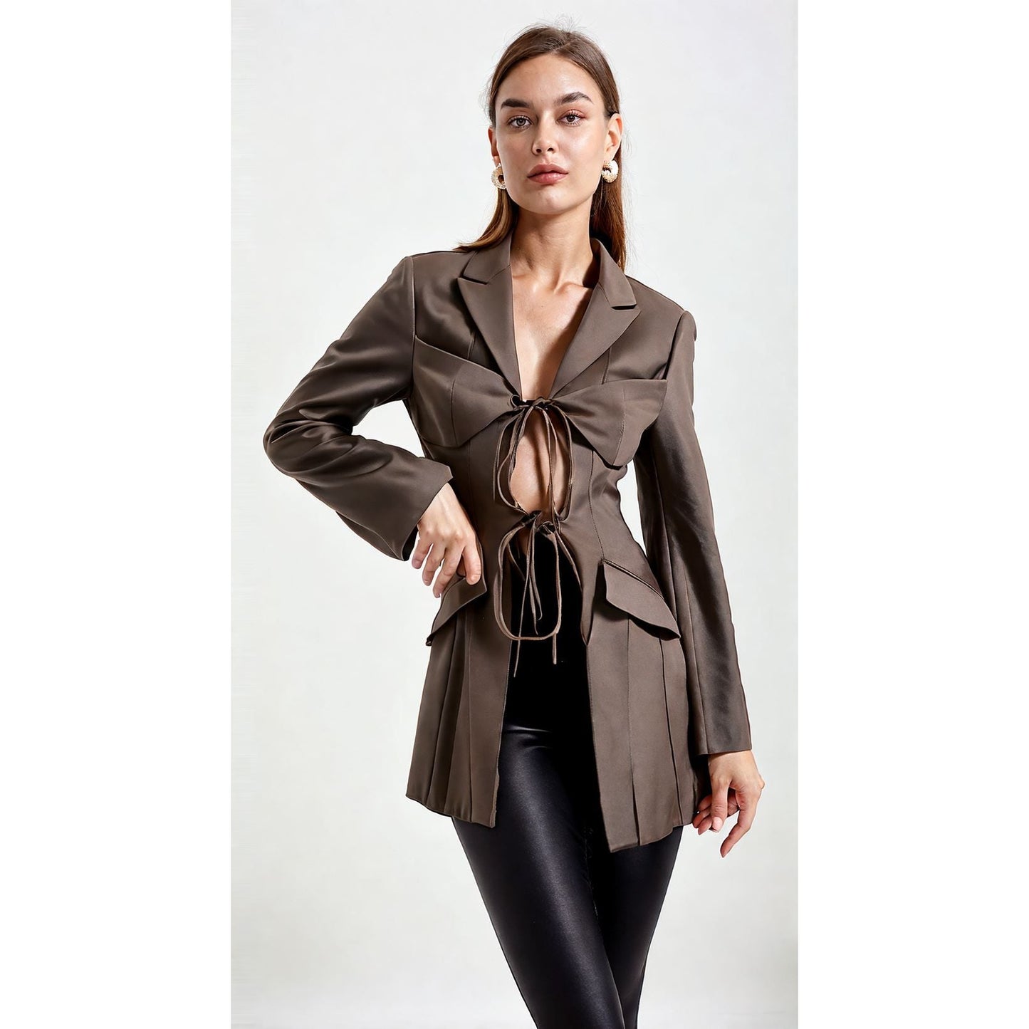 The Athenais Long Sleeve Blazer