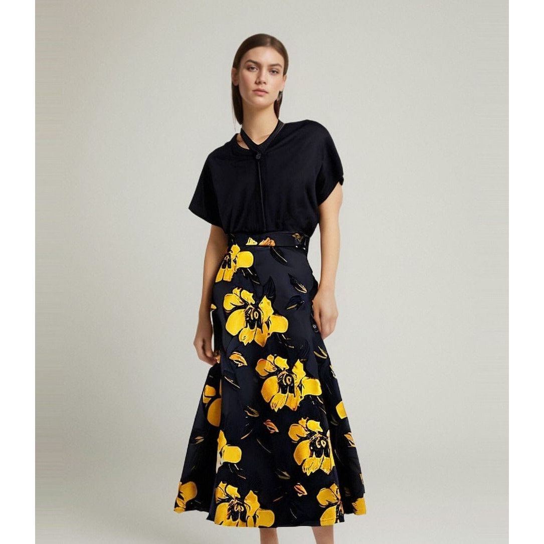 The Foliage High Waist Skirt - Multiple Colors