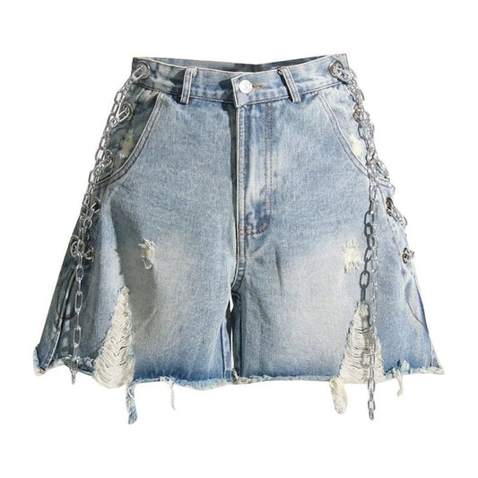 The Calypso High Waist Denim Shorts