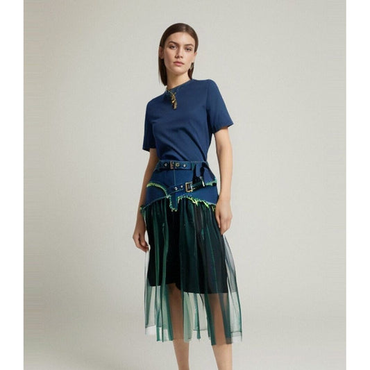 The Gypsy High Waist Denim Skirt