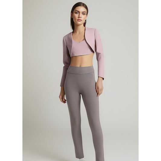 The Vivienne Long Sleeve Cropped Blazer - Multiple Colors