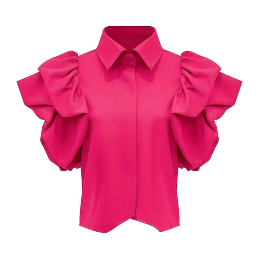 The Mavis Short Sleeve Blouse - Multiple Colors