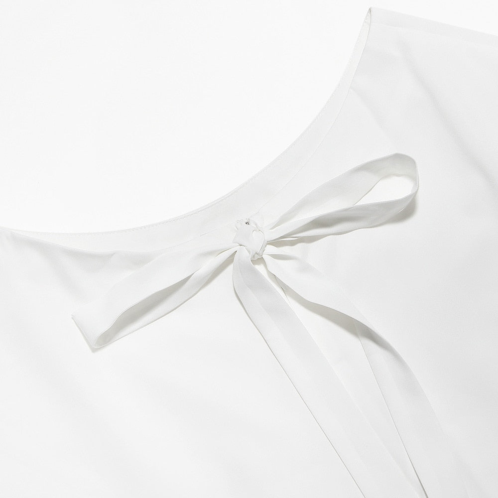 Tatiana White Bow Mini Skirt