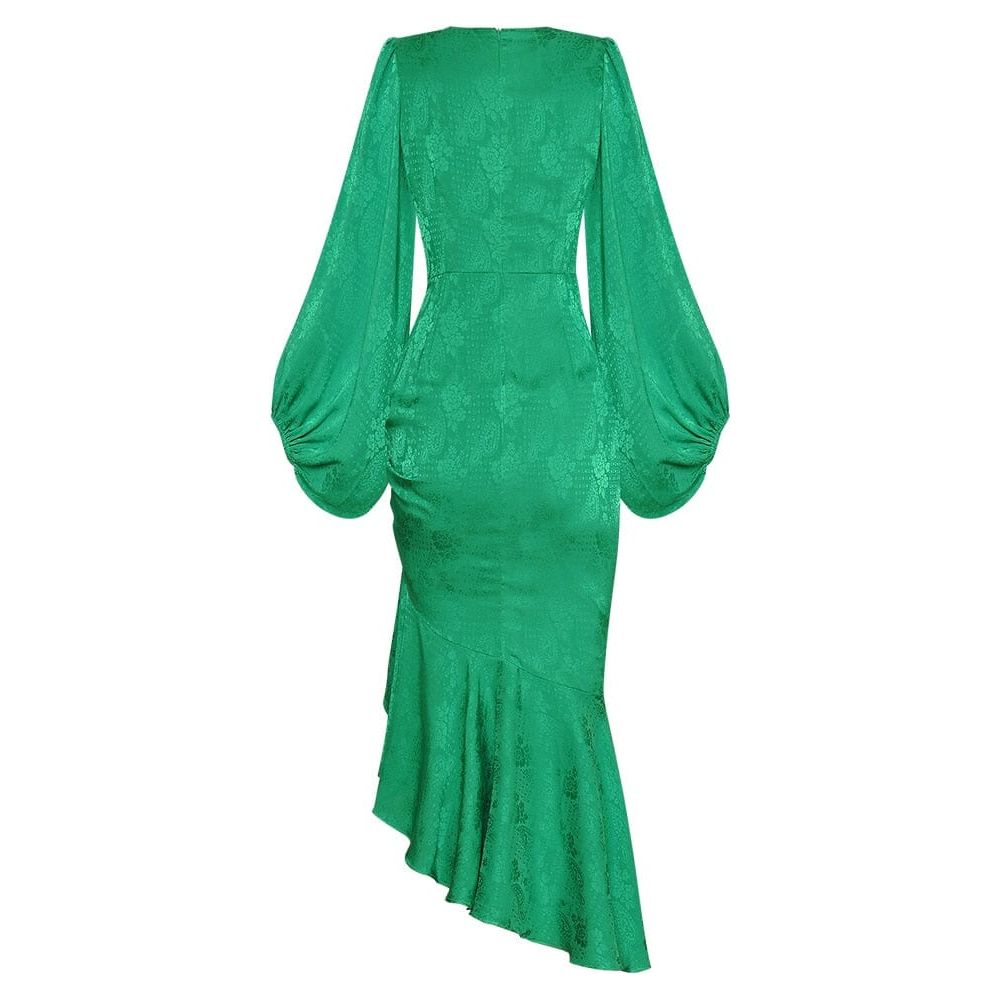 The Emerald Ruched Long Sleeve Dress