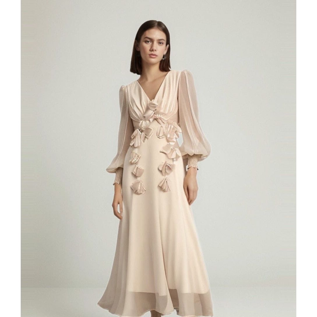 The Corinna Lantern Sleeve Dress