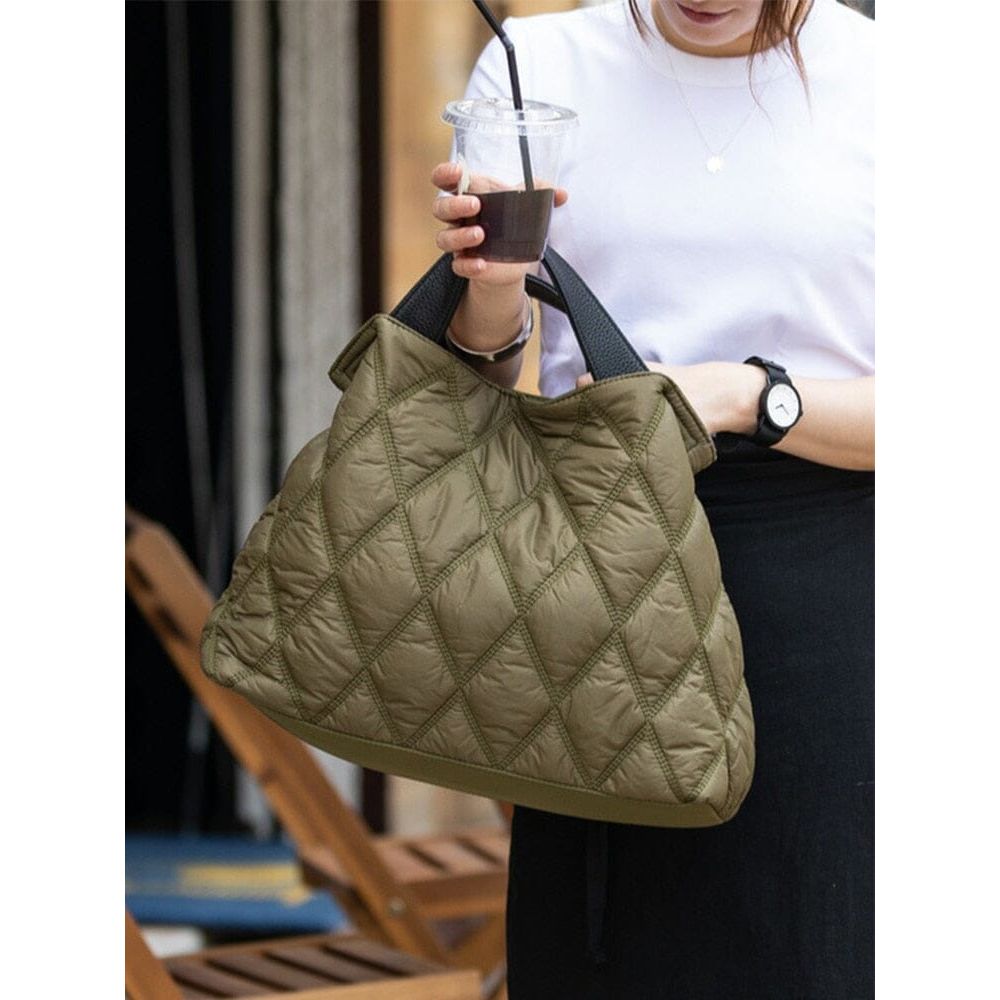 The Campbell Quilted Tote Bag - Multiple Colors