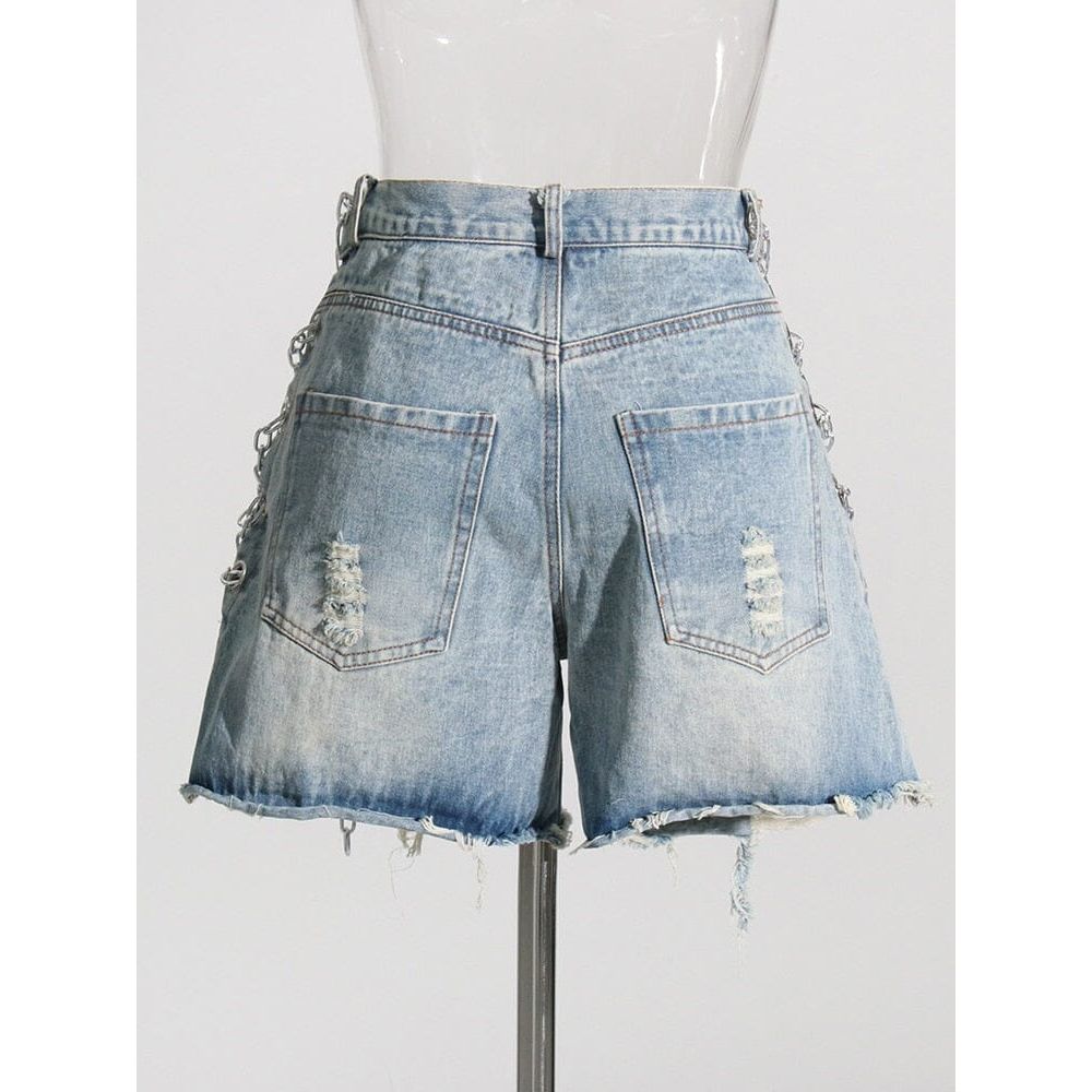 The Calypso High Waist Denim Shorts