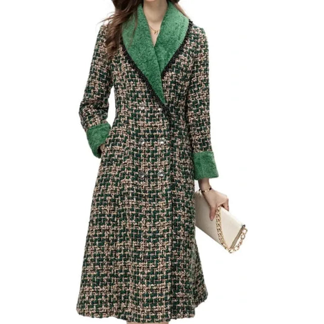 The Benedict Long Sleeve Beaded Trench Coat