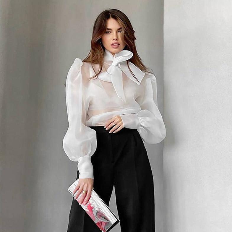 Love Potion Organza Long Sleeve Blouse