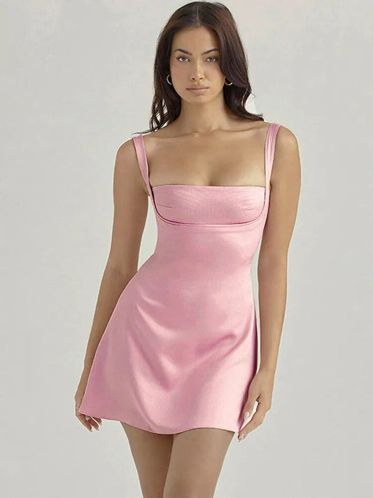 Samantha Mini Satin Dress