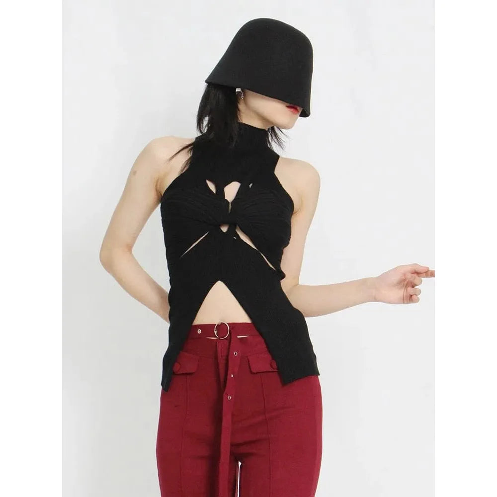 The Nikki Sleeveless Knitted Shirt - Multiple Colors