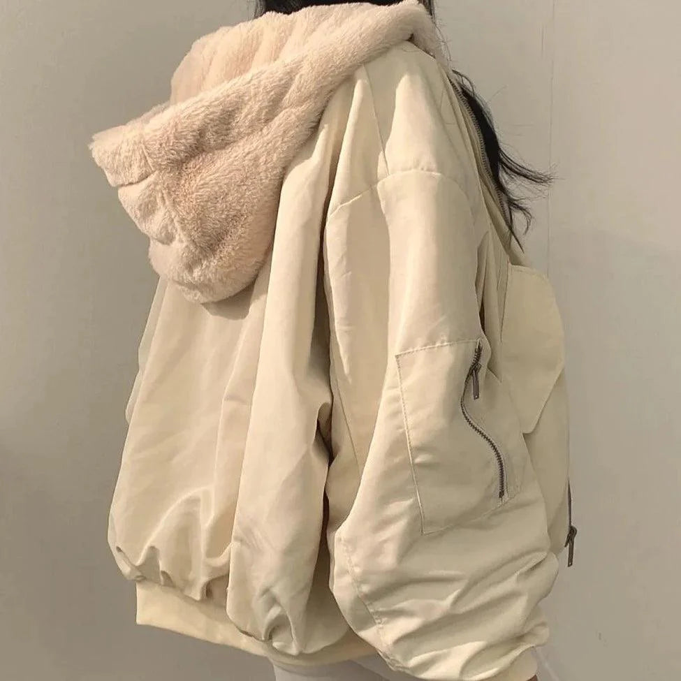 Cozy Impression Oversized Double Sided Jacket