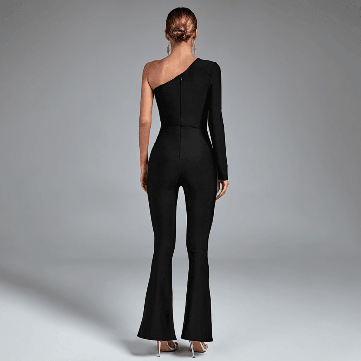 Holy Night One Shoulder Diamond Jumpsuit