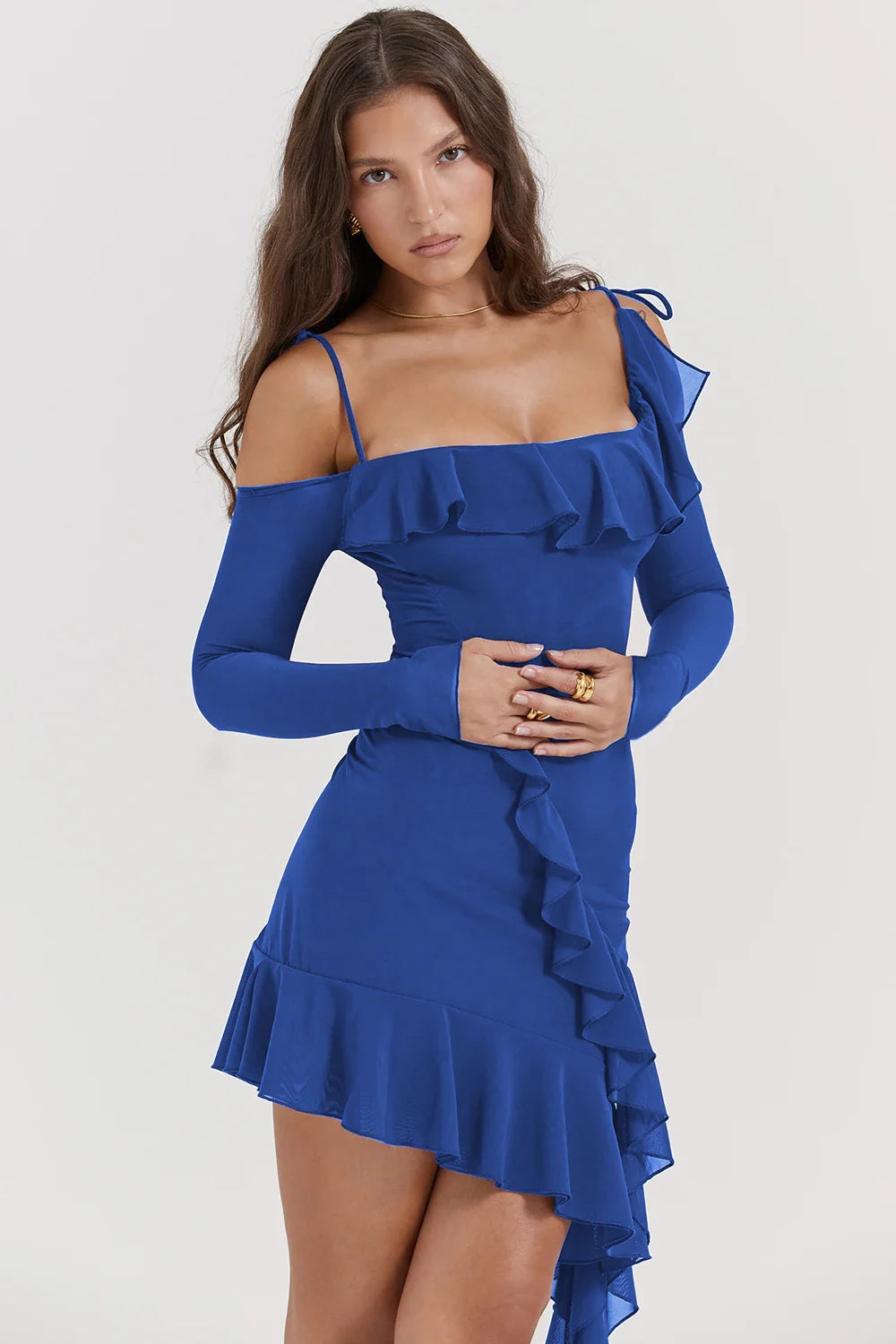 Eleanora Ruched Mini Dress