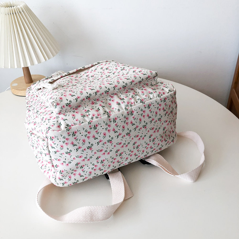 Floral Canvas Backpack