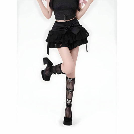 The Isla Bow Tie Mini Skirt