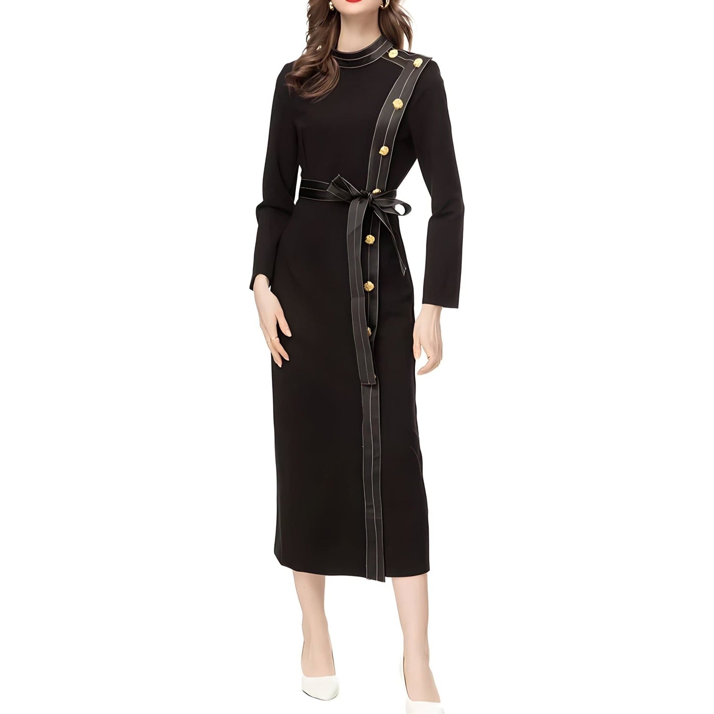 The Margaret Stand Collar Dress