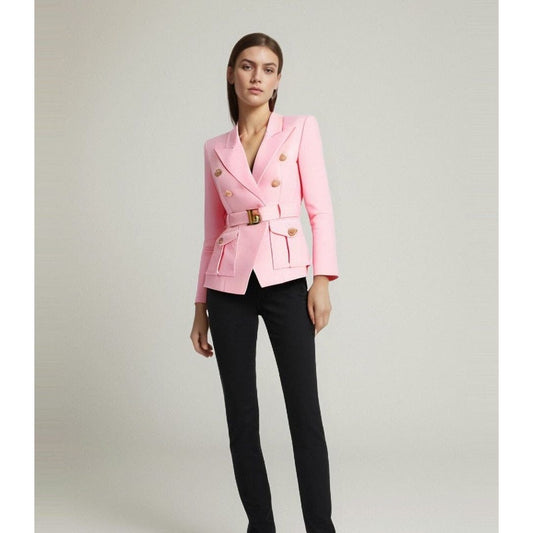 The Bey Long Sleeve Belted Blazer - Multiple Colors