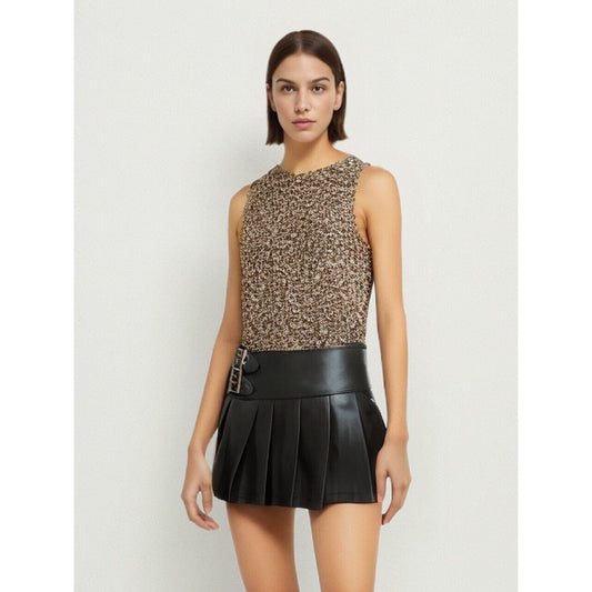 The Hestia Faux Leather Mini Skirt - Multiple Colors