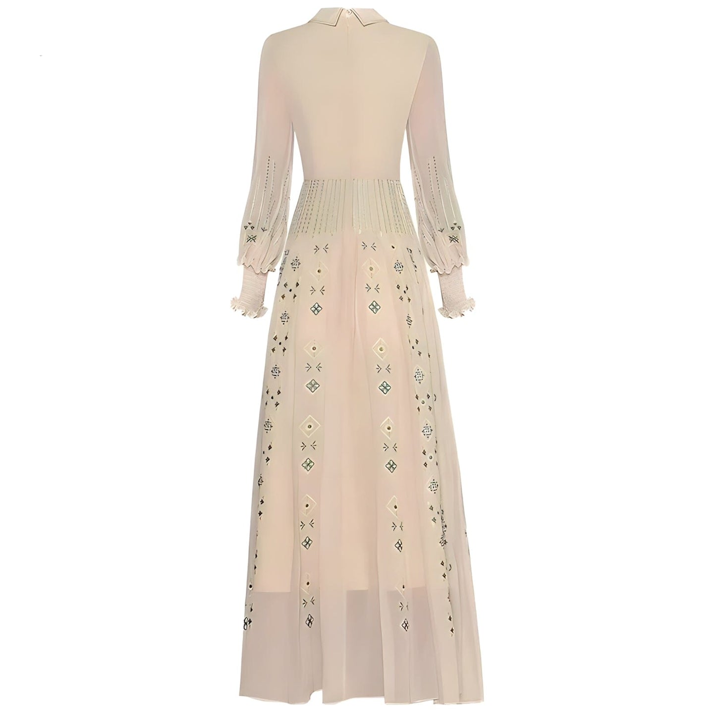 The Mirabelle Lantern Long Sleeves Embroidered Dress