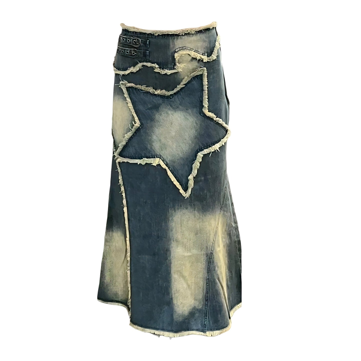 The Astarea Patchwork Denim Skirt