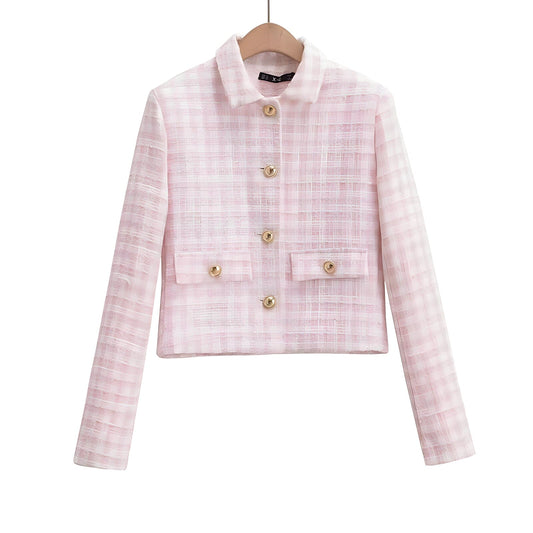 The Augusta Long Sleeve Tweed Jacket