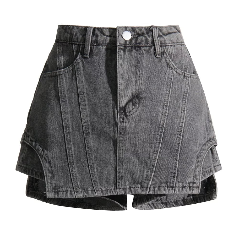 The Shelby High Waist Denim Shorts  - Multiple Colors