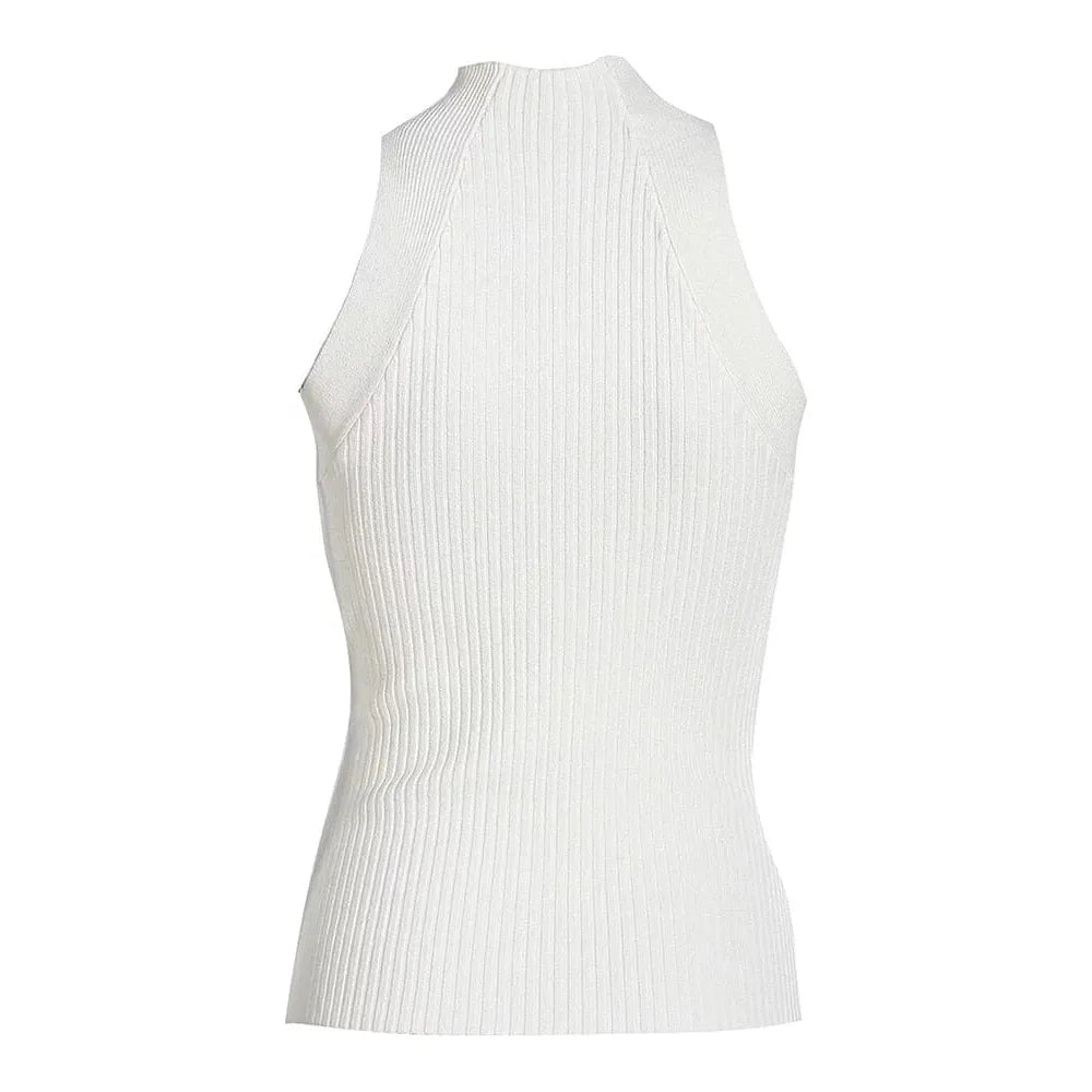 The Nikki Sleeveless Knitted Shirt - Multiple Colors