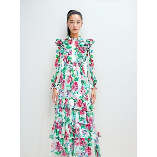 The Meadow Ruched Long Sleeve Dress